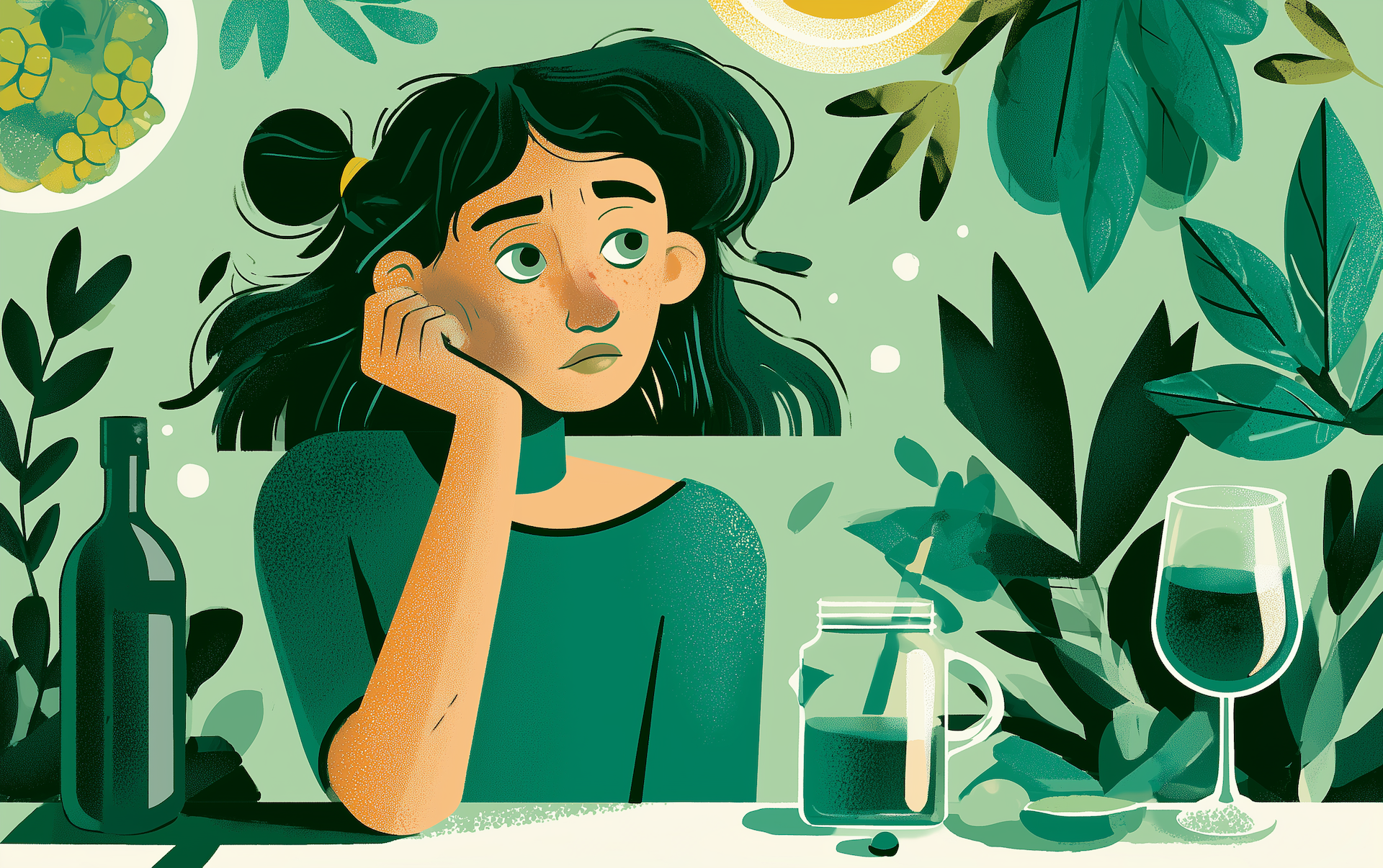 a woman tries to avoid the foods that may be spiking her cortisol
