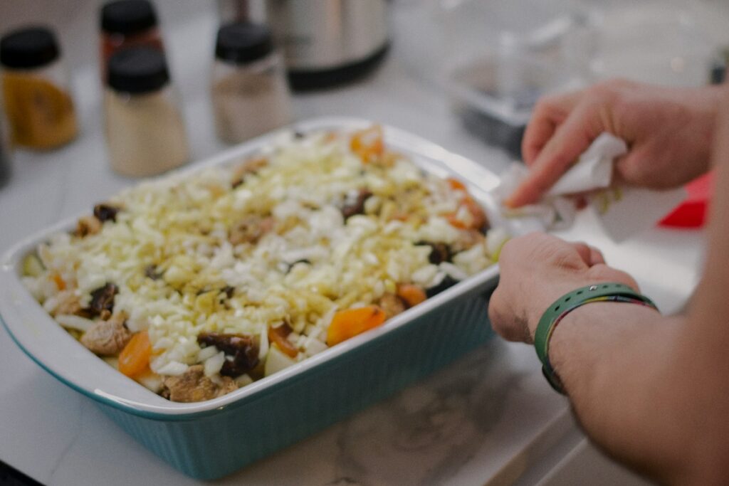 casseroles like this dish are another food you shouldn't save as leftovers