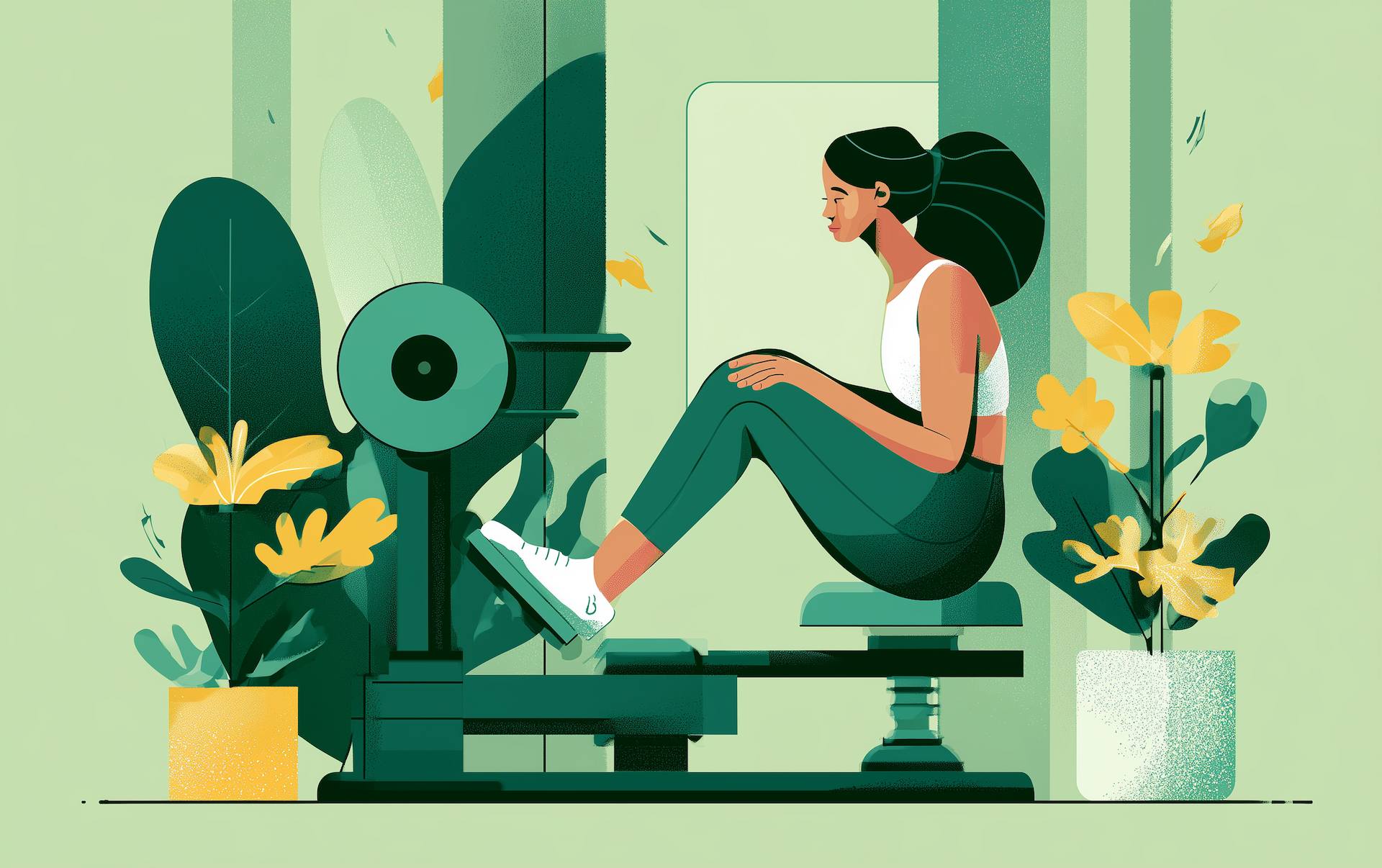a woman learns how to target glutes on leg press