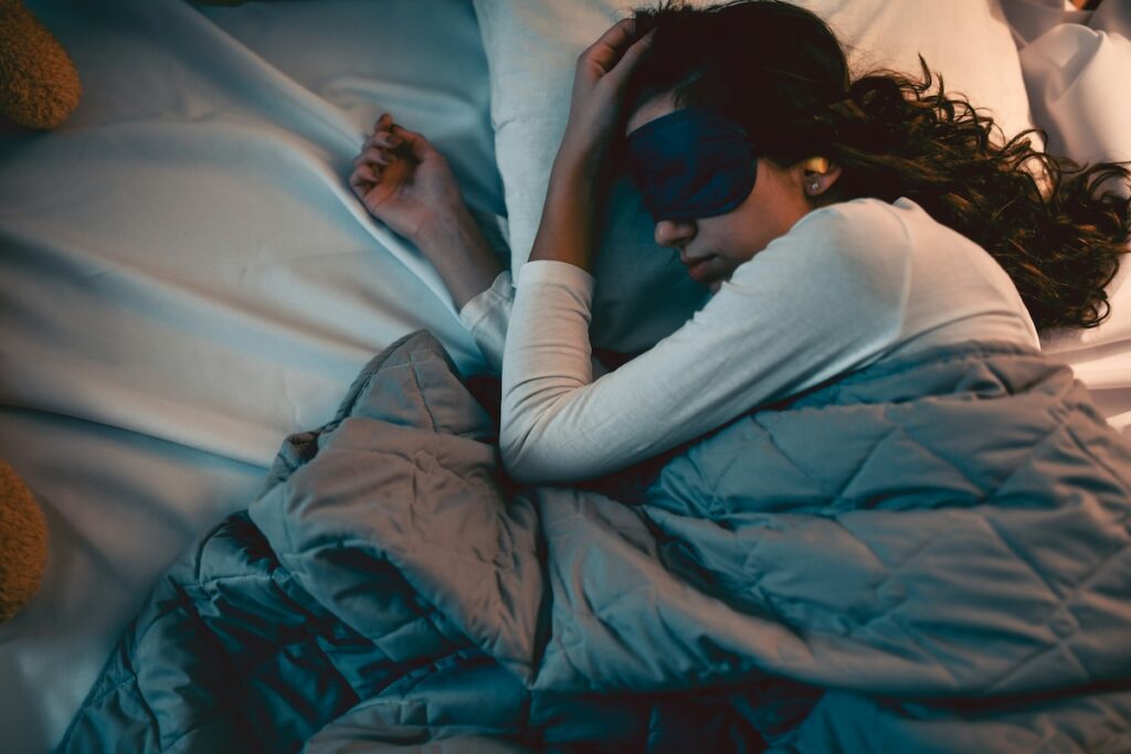 quality sleep depends on a dark room and things like magnesium so you don't wake up groggy